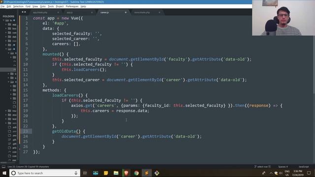 Select dinámico en Laravel con Vue.js: Mantener los datos en Select dinámico - Parte 2/2 смотреть онлайн