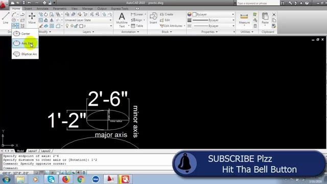 Autocad Primary Bangla Tutorial ।। Ellipse Tools ।। Part: 21 смотреть онлайн
