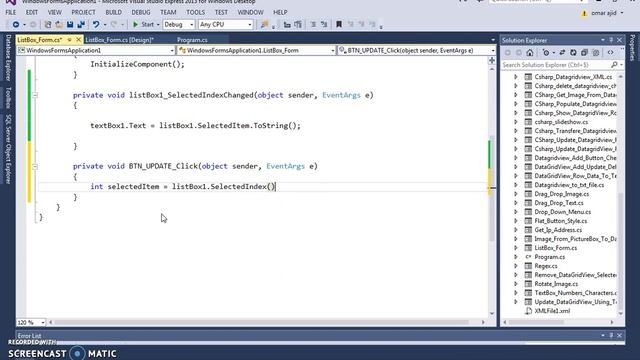 C# Tutorial - How To Update ListBox Selected Item In C# [ with source code ] смотреть онлайн