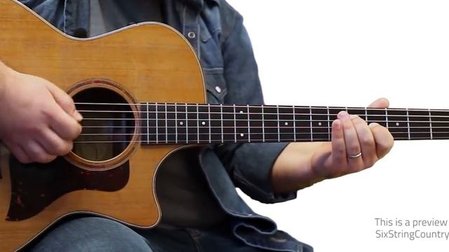 Blue Ain't Your Color Keith Urban - Guitar Lesson and Tutorial смотреть онлайн
