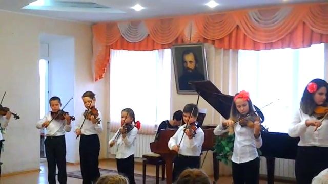 Е.Дога "Сырба" Ансамбль скрипачей ДМШ № 13 смотреть онлайн