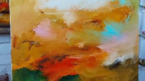 Абстрактная живопись #маслом | #мастихином