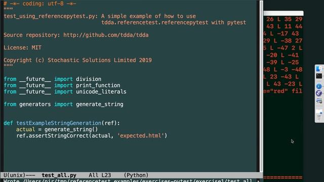 TDDA Reference Test Exercise 1 (pytest flavour) смотреть онлайн