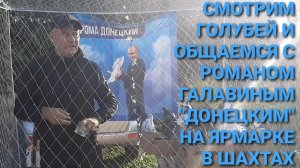 Смотрим голубей и общаемся с Романом Галавиным "Донецким" на ярмарке в г.Шахты. Николаевские голуби.