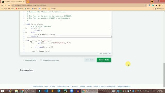 HackerRank Day 9: Recursion 3 problem solution in Python | 30 Days Of Code problems solutions смотреть онлайн