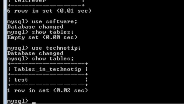 Database & Table Creation: MySQL console (commands/queries) смотреть онлайн