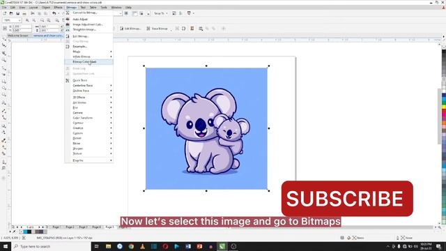 Fastest Way to Remove background in CorelDraw: Bitmap Color Mask смотреть онлайн