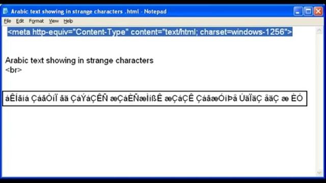 simple html code to correct arabic text characters problem смотреть онлайн