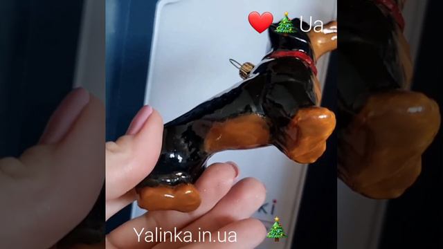 Собачка такса❤️🎄Komozja #ёлочные #новогодние #игрушки смотреть онлайн