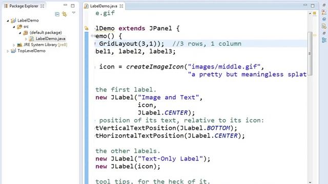 LabelDemoJava смотреть онлайн