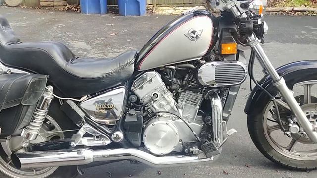 Kawasaki Vulcan 750 Cold Start Full Choke with Ignition Timing Adjustments смотреть онлайн