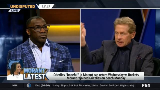 UNDISPUTED | Skip and Shannon react Grizzlies 'hopeful' Ja Morant will return to play Wednesday смотреть онлайн