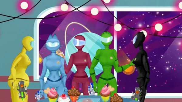 Капитан Амонг Ас против девочек | Mukbang Among Us | Красная кнопка