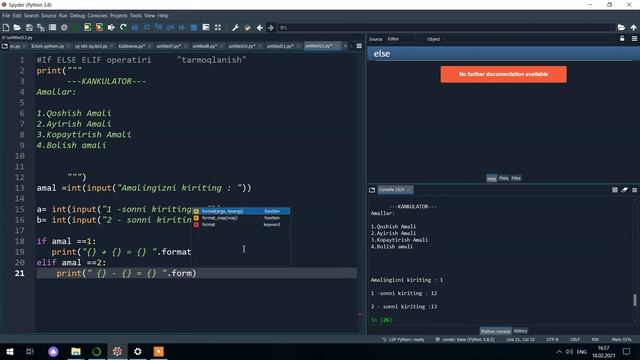 Python 8 dars kankulator dasturi смотреть онлайн
