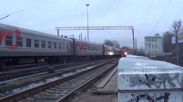 [RZD]Отправление с Витебского вокзала ТЭП70 - 0247 Санкт-Петербург — Калининград 079Ч смотреть онлайн