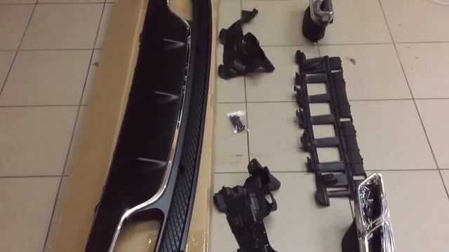 Накладка и насадки Mercedes W205 AMG 6.3