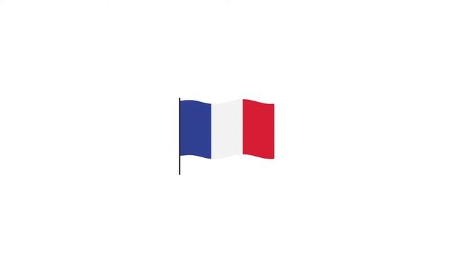 France flag Lottie JSON animation смотреть онлайн