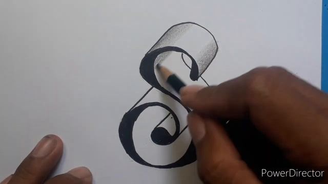 3d Drawing Letter S On Flat Paper For Beginners / How To Write Easy Trick Art With Pencil - Marker смотреть онлайн