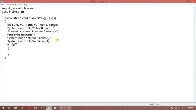 Write a program in java to Print Fibonacci Series for given range || Fibonacci Series Program смотреть онлайн