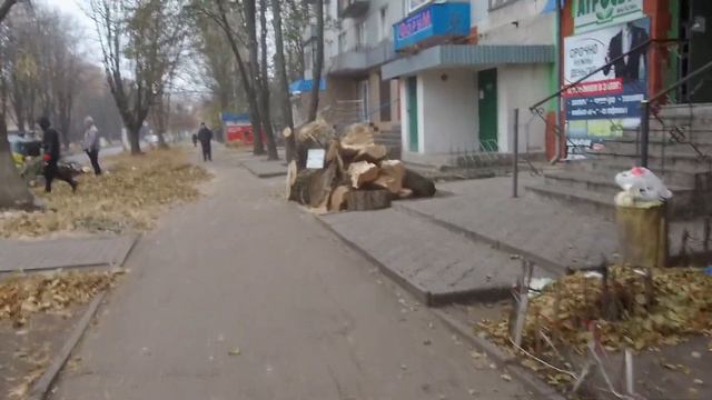Возле магазина №37. Желтые Воды, 21.11.2020. смотреть онлайн