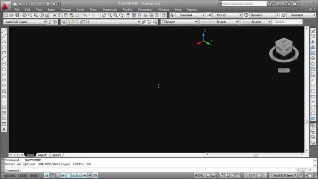 Turn On and Turn Off AutoCAD 2010 Viewcube смотреть онлайн