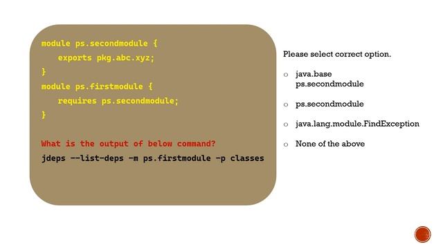 Java Module quiz - jdeps смотреть онлайн