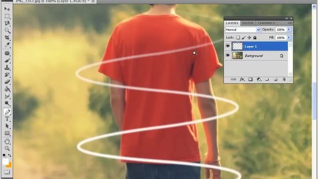 Tutorial Photoshop CS5 - Neon Light Beams смотреть онлайн