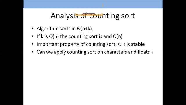 Counting Sort Part 2 | Sorting | Algorithm Analysis | Data Structure смотреть онлайн