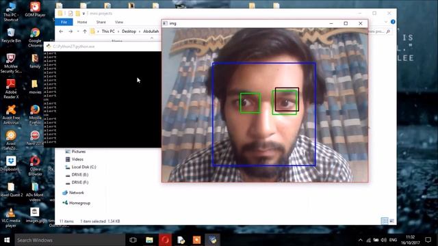 Recognizing Eyes open or close using Open CV and Python смотреть онлайн