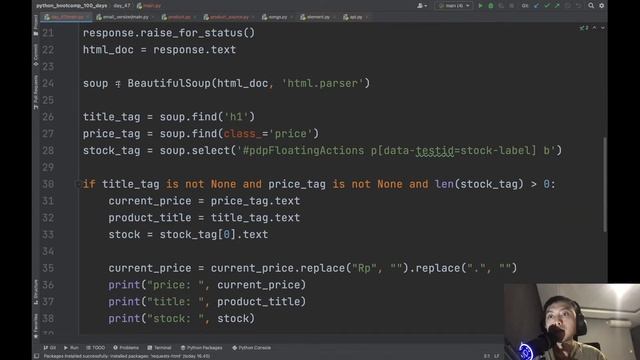 Belajar Python Hari ke 47 - Tokopedia Price Tracker смотреть онлайн