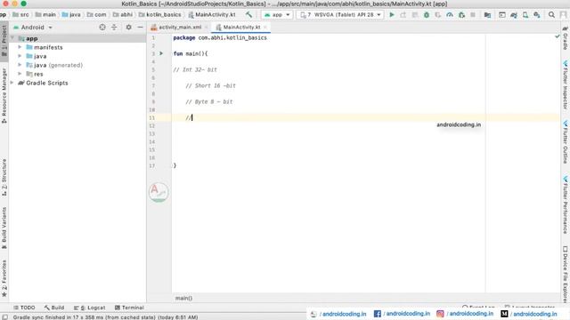 Kotlin : Variables & Datatypes | Declaration | Added Subtitles | android coding смотреть онлайн