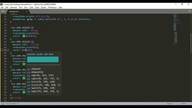 How to create Animated Bar chart using html and CSS | Animated 3d analytics Bar | 3D Graph Animatio смотреть онлайн