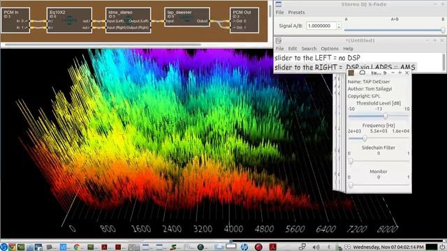 using the LINUX AUDIO APP "AMS" for VOICE DSP - EQ, AGC, DE-ESSING - LADSPA Plugins смотреть онлайн
