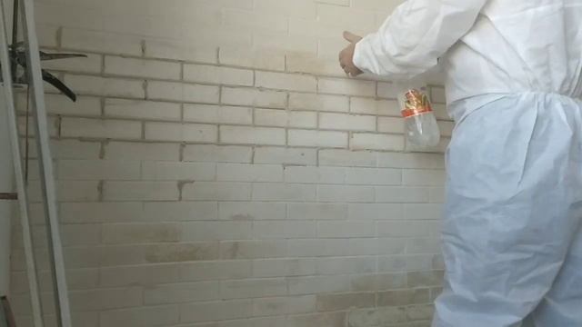 Затирка декор кирпича и проявочный молярный слой