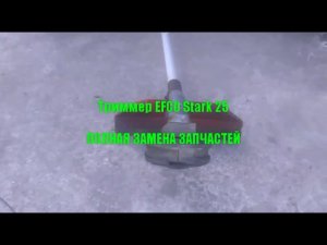 Триммер EFCO Stark 25  разобрать и СОБРАТЬ  ПобробнО