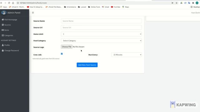 laravel news feed app смотреть онлайн