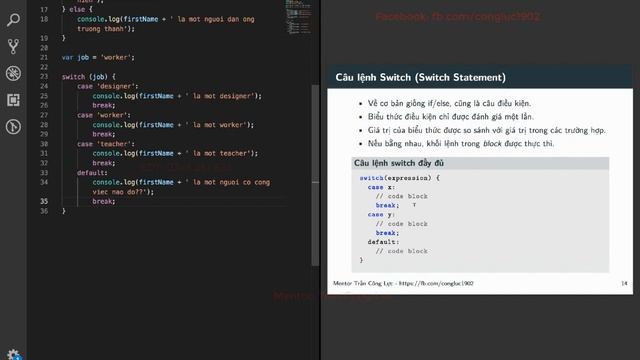 Javascript Cơ Bản - #03 - Câu lệnh Switch/Case trong Javascript смотреть онлайн