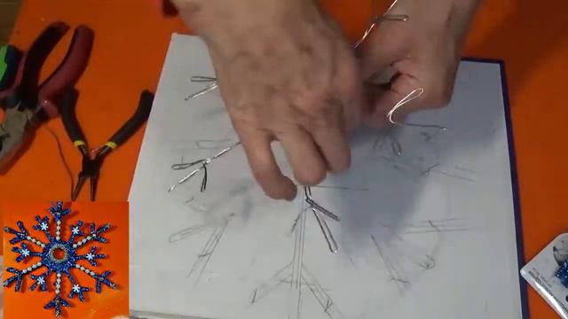 как сделать снежинку из синельной проволоки и мишуры crafts for the new year смотреть онлайн