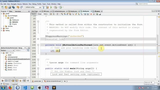 Lect 2.9 - Desktop Panel in java || With one simple Task ||Explain in hindi || смотреть онлайн