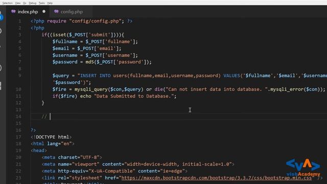 Delete data from MySQLi database | PHP CRUD operations tutorials in Hindi Urdu | vishAcademy смотреть онлайн