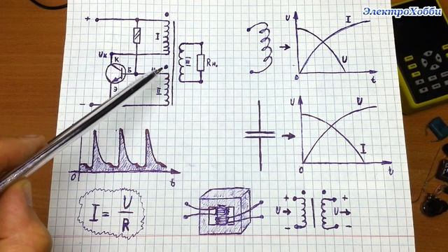 Как работает простая схема блокинг генератора, подробное пояснение принципа действия, + пример смотреть онлайн