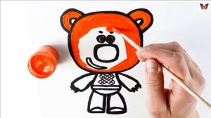 Как нарисовать МИМИМИШКИ КЕШУ / мультик раскраска МИМИМИШКИ КЕША  для детей / Раскраски малышам