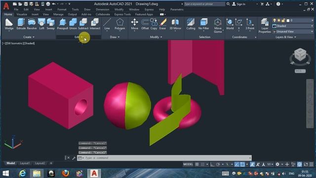 Slice command autocad 2021 in hindi смотреть онлайн