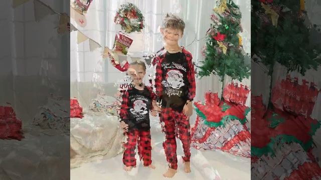 Christmas Matching Family Pajamas Dear Santa We Good Black Pajamas Set With Baby Pajamas смотреть онлайн
