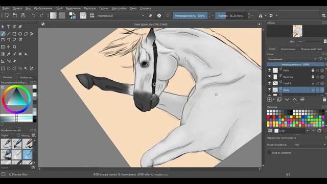 Speedpaint лошади || Клубный арт смотреть онлайн
