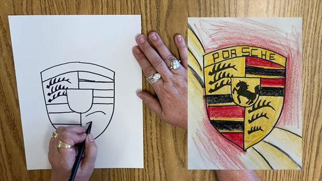 Porsche logo | Drawing for Beginners | Fun Drawing Tutorials смотреть онлайн