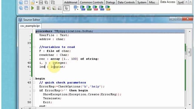 Reading & Writing to CSV Files in Pascal смотреть онлайн
