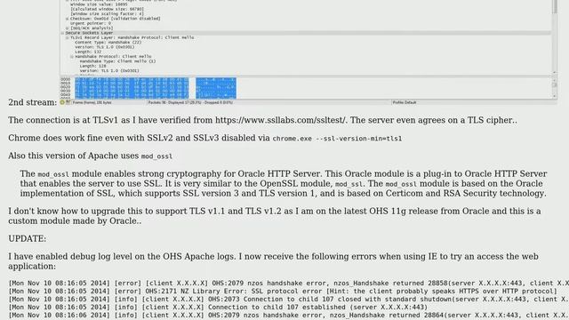 Internet Explorer 8 - TLS Fatal Error Close Notify - Oracle HTTP - Server Apache 2.2.22.0 смотреть онлайн