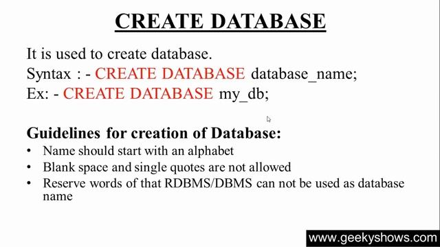 5. Create Database in SQL (Hindi) смотреть онлайн