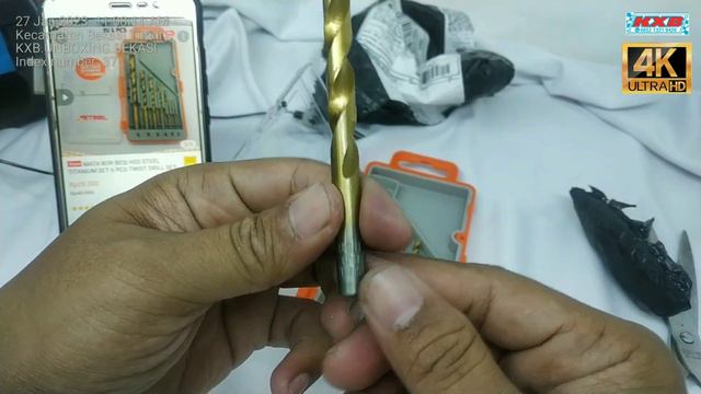 Rp. 28.000 Unboxing MATA BOR BESI HSS STEEL TITANIUM SET 6 PCS TWIST DRILL DRILL BITS HSS TITANIUM смотреть онлайн